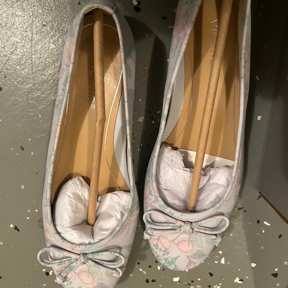 Vionic Callisto Cream Botanical Women's Ballet Flats 7M